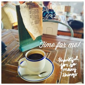 Cup of coffee on a table at the Perch Lancing