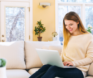 3 Things To Consider Optimising On Your Website 2 Lady using a laptop to change the ALT text on her images that are used on her business' website - as suggested by Seaside Creative in Worthing.