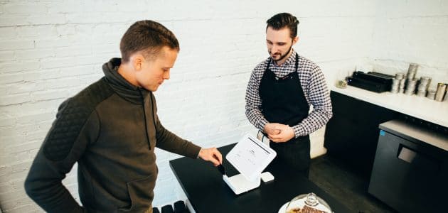 Ask customers for their contact details