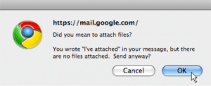 A screenshot of a Gmail pop-up window.