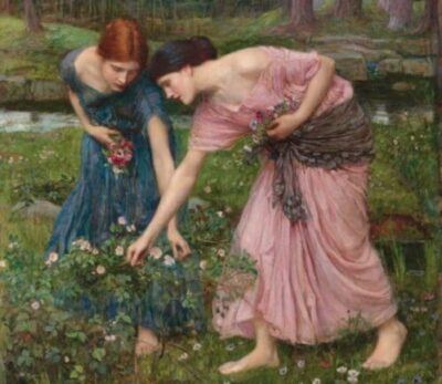 Waterhouse gather ye rosebuds 1909 image e1642428963771